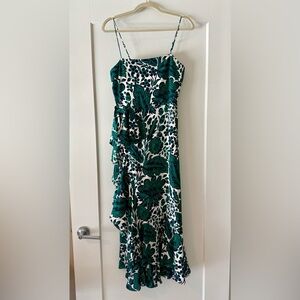 J. Crew Silk Ruffle Dress